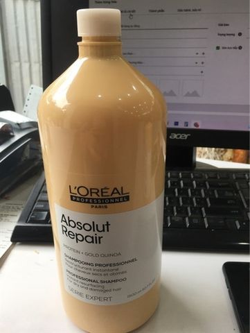 Dầu Gội Phục Hồi L'Oréal Absolut Repair 1500ml – phục hồi hư tổn, mềm mượt tóc