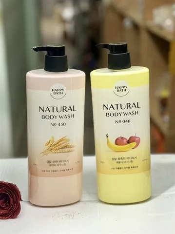 Sữa Tắm Happy Bath Tinh Chất Gạo 900ml – Dưỡng Ẩm Tự Nhiên Dịu Nhẹ, Sữa Tắm Cho Làn Da Mềm Mại