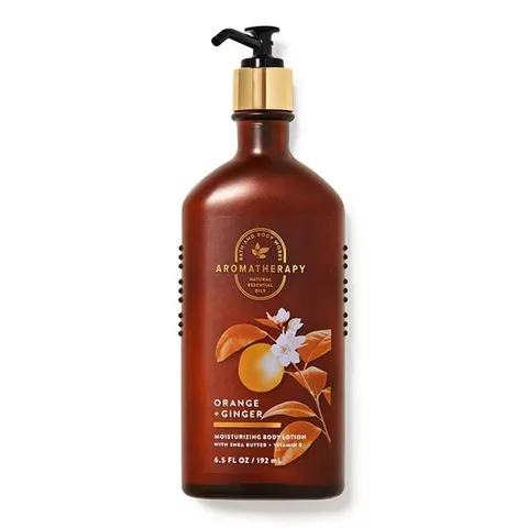 Sữa Dưỡng Thể Bath & Body Works Aromatherapy Orange + Ginger 192ml - Dưỡng ẩm và Thư giãn Cho Da Mềm Mại