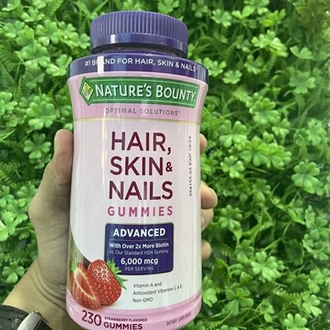 Kẹo dẻo Nature’s Bounty Hair Skin Nails 230 viên – đẹp da tóc