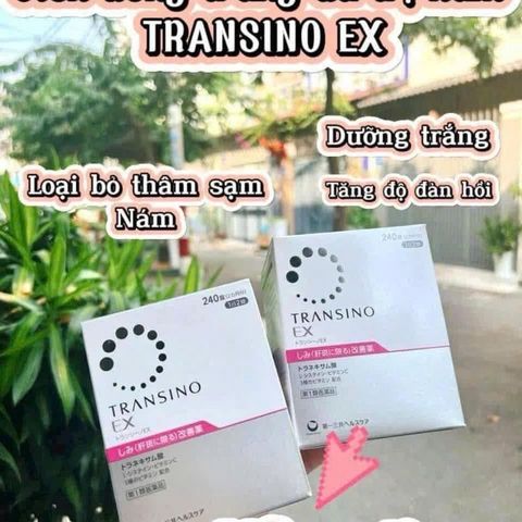Viên uống Transino Whitening - Hỗ trợ trắng da, giảm nám, tàn nhang, 240 viên, sản phẩm từ Nhật Bản cho làn da sáng khỏe.