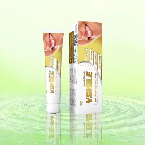 [Mua 1 + Tặng 1 Món Quà] - Kem đánh răng VSMILE 150g vị caphe thành phần thảo dượᴄ quý sản phẩm hàng đầu Việt Nam trắng 