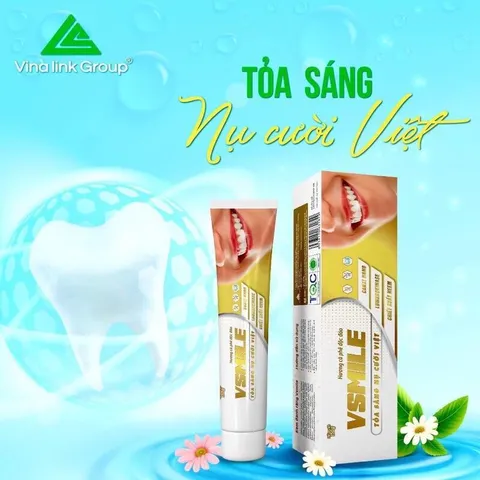 [Mua 1 + Tặng 1 Món Quà] - Kem đánh răng VSMILE 150g vị caphe thành phần thảo dượᴄ quý sản phẩm hàng đầu Việt Nam trắng 