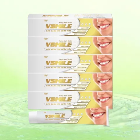 [Mua 1 + Tặng 1 Món Quà] - Kem đánh răng VSMILE 150g vị caphe thành phần thảo dượᴄ quý sản phẩm hàng đầu Việt Nam trắng 