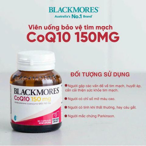 Viên uống tim mạch Blackmores CoQ10 150mg 30 viên – Tăng cường năng lượng và sức khỏe tim mạch hiệu quả