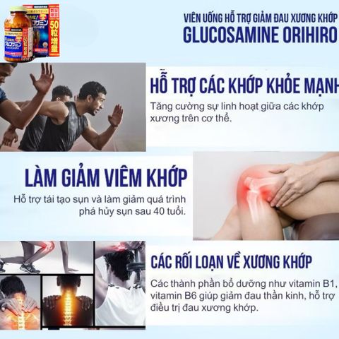 Viên uống Glucosamine Orihiro 900 viên – hỗ trợ khớp