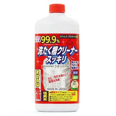 Nước Tẩy Vệ Sinh Lồng Máy Giặt 550g - Khử Mùi Sạch Khuẩn, Diệt Khuẩn Hiệu Quả, Bảo Quản Máy Giặt Từ Rocket Soap Nhật Bản