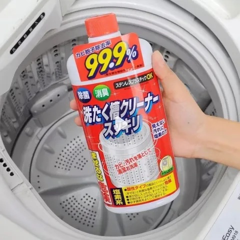 Nước Tẩy Vệ Sinh Lồng Máy Giặt 550g - Khử Mùi Sạch Khuẩn, Diệt Khuẩn Hiệu Quả, Bảo Quản Máy Giặt Từ Rocket Soap Nhật Bản