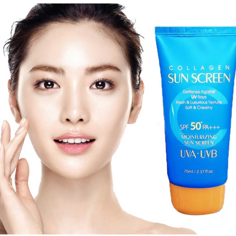 Kem Chống Nắng 3W Collagen Sun Screen SPF50 PA+++ - Dưỡng Ẩm, Bảo Vệ Da Khỏi Tia UV, Không Nhờn Rít, Chất Lượng Hàn Quốc