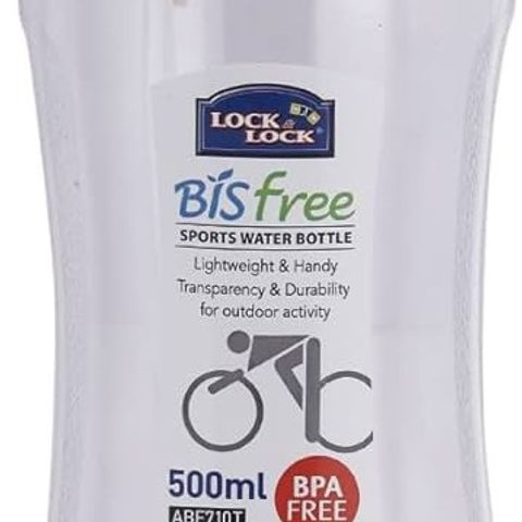 Bình Nước Nhựa Thể Thao Lock&Lock ABF710T 500ML - Thiết Kế Tiện Dụng Cho Người Năng Động, Có Ống Hút, Dễ Dàng Sử Dụng