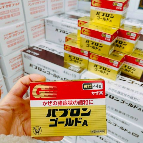 Bột Cảm Cúm Nhật Bản Taisho Pabron Gold A - Hỗ Trợ Giảm Khó Chịu Khi Cảm - 44 Gói Tiện Dụng, Sản Phẩm Hàng Đầu từ Nhật Bản