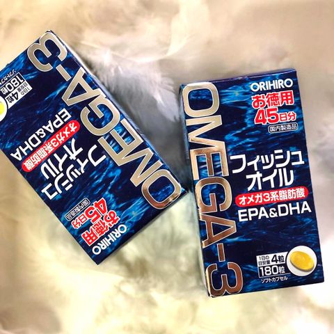 Dầu Cá Omega 3 Orihiro Nhật Bản - Giúp Sáng Mắt, Thông Minh, Tăng Cường Trí Não - Lọ 180 Viên Hữu Ích cho Trẻ Em và Người Lớn