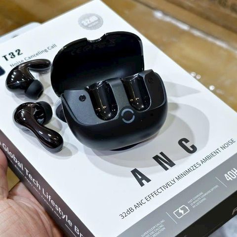 Tai Nghe Không Dây Wiwu T32/W02 - Chống Ồn ANC, Thiết Kế Sang Trọng, Âm Thanh Tuyệt Vời, Pin Trâu 40 Giờ, Bluetooth 5.3