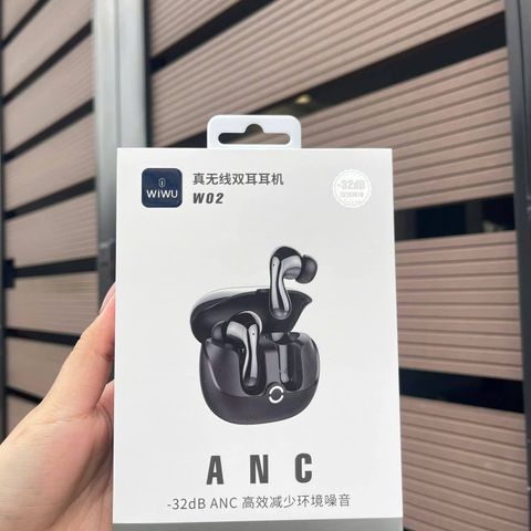Tai Nghe Không Dây Wiwu T32/W02 - Chống Ồn ANC, Thiết Kế Sang Trọng, Âm Thanh Tuyệt Vời, Pin Trâu 40 Giờ, Bluetooth 5.3