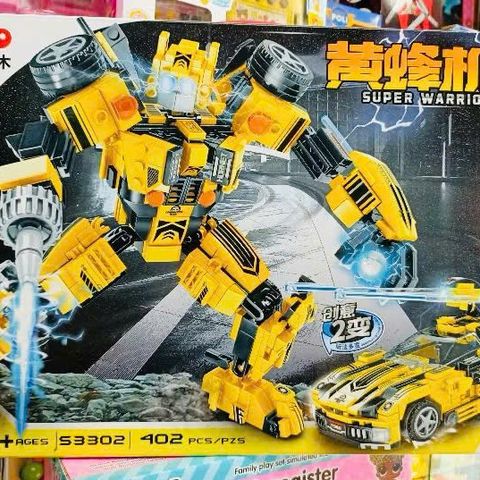 Đồ Chơi Lắp Ráp Robot Biến Hình - Bộ 3 Mô Hình Xe Ô Tô, Tàu Chiến, Tàu Thủy - Khuyến Khích Sáng Tạo Cho Trẻ Em