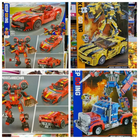 Đồ Chơi Lắp Ráp 2in1 Robot Biến Hình Thành Xe Ô Tô - Chất Liệu An Toàn, Khám Phá Tư Duy Sáng Tạo Cho Trẻ Em