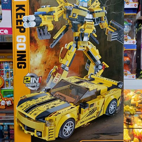 Đồ Chơi Lắp Ráp 2in1 Robot Biến Hình Thành Xe Ô Tô - Chất Liệu An Toàn, Khám Phá Tư Duy Sáng Tạo Cho Trẻ Em