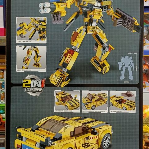 Đồ Chơi Lắp Ráp 2in1 Robot Biến Hình Thành Xe Ô Tô - Chất Liệu An Toàn, Khám Phá Tư Duy Sáng Tạo Cho Trẻ Em