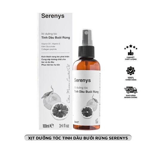 Tinh Dầu Bưởi Rừng Serenys 100ml - Xịt Dưỡng Tóc Chắc Khỏe Hằng Ngày, Hương Bưởi Tươi Mát, Dưỡng Mềm Mượt Tóc