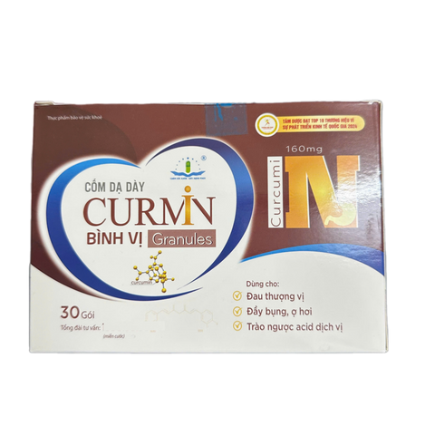 Cốm Dạ Dày Curmin Tâm Dược - Hỗ Trợ Giảm Đau Thượng Vị, Đầy Bụng, Ợ Hơi, Trào Ngược - Hộp 30 Gói Giúp Tiêu Hóa Tốt
