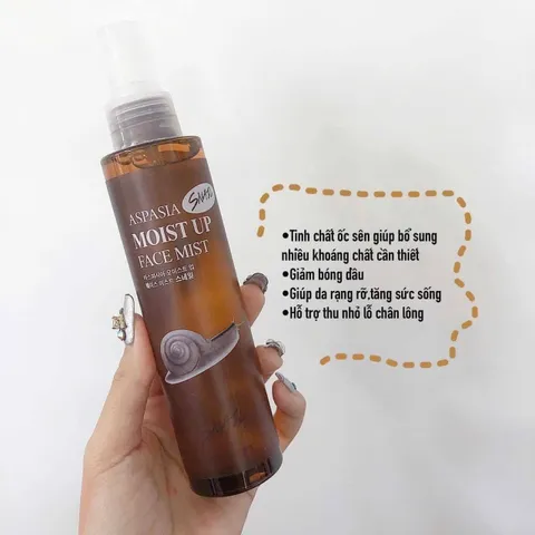 Xịt khoáng Aspasia Moist Up Face Mist 150ml – cấp nước, làm dịu