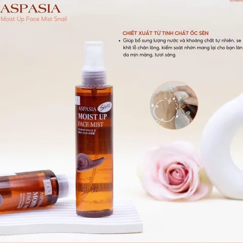 Xịt khoáng Aspasia Moist Up Face Mist 150ml – cấp nước, làm dịu