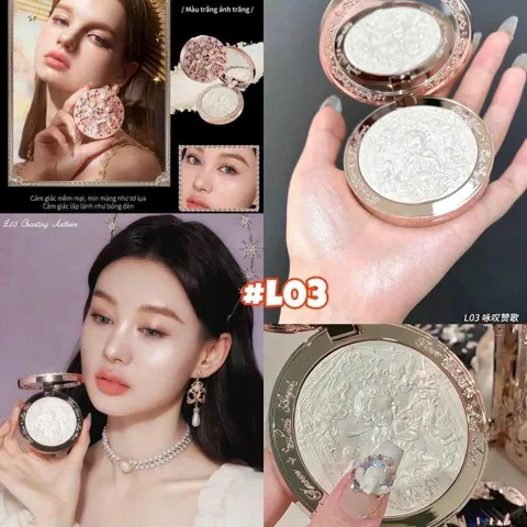 Phấn Bắt Sáng Flower Knows Little Angel 8g - Phấn Highlight Thiên Thần Nhỏ Dập Nổi 8g - Nana Shop