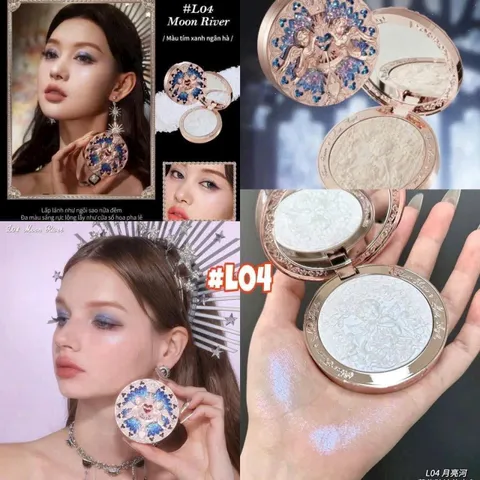 Phấn Bắt Sáng Flower Knows Little Angel 8g - Phấn Highlight Thiên Thần Nhỏ Dập Nổi 8g - Nana Shop