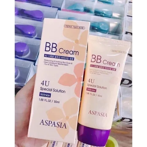 Kem Nền Aspasia BB Cream Wrinkle - Che Khuyết Điểm Tự Nhiên, Giảm Nhăn và Dưỡng Ẩm Da - Mỹ Phẩm Hàn Quốc Chất Lượng 30ml