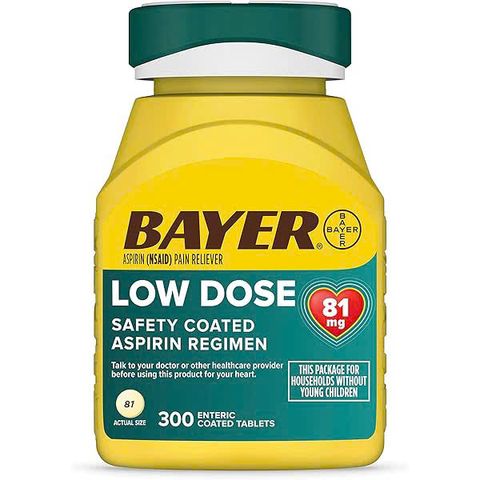Bayer Aspirin 81mg 300 Viên - Hỗ Trợ Tim Mạch, Giảm Nguy Cơ Đột Quỵ, Sức Khỏe Sinh Lý Tốt