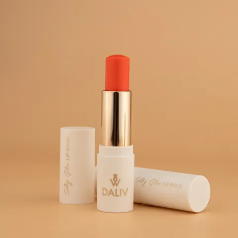 Son Dưỡng Môi Daliv Silky Glow 4,5g - Dưỡng Ẩm Mềm Mại Màu Cam/Hồng, Chứa Dầu Argan & Jojoba, Giảm Khô Nứt Nẻ Môi