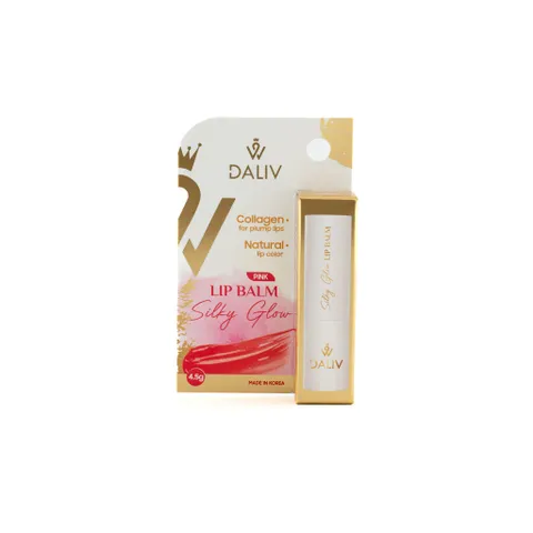 Son Dưỡng Môi Daliv Silky Glow 4,5g - Dưỡng Ẩm Mềm Mại Màu Cam/Hồng, Chứa Dầu Argan & Jojoba, Giảm Khô Nứt Nẻ Môi