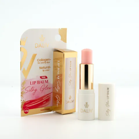 Son Dưỡng Môi Daliv Silky Glow 4,5g - Dưỡng Ẩm Mềm Mại Màu Cam/Hồng, Chứa Dầu Argan & Jojoba, Giảm Khô Nứt Nẻ Môi