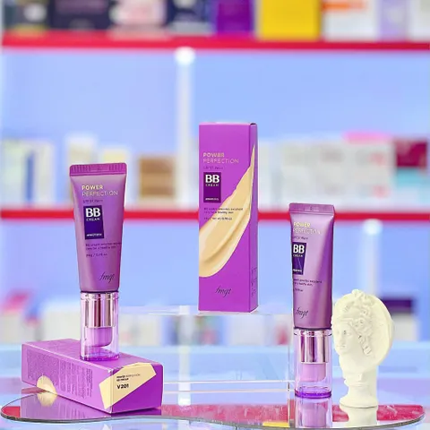 Kem nền, kem lót The Face Shop Power Perfection BB Cream SPF37 PA++ V201 20g – mịn da, nâng tông