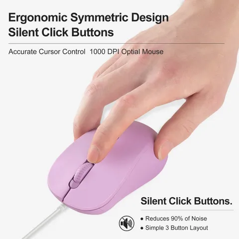 Chuột Không Dây Silent Click BAK5 - Thiết Kế Tiện Dụng Chất Lượng Cao Hỗ Trợ Kết Nối Type-C cho Laptop, PC, MacBook