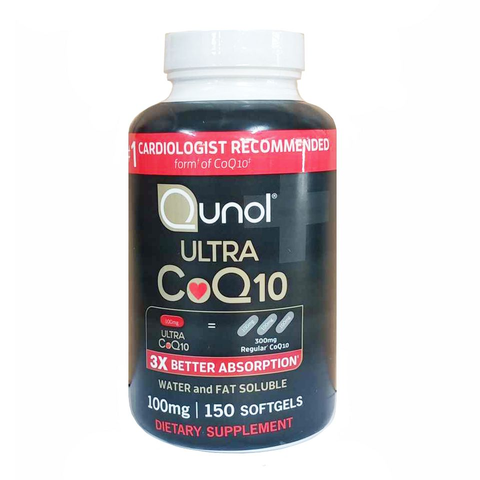 Viên Uống Bổ Trợ Tim Mạch Qunol Ultra CoQ10 100mg - 150 Viên Hỗ Trợ Năng Lượng và Sức Khỏe Tim Mạch