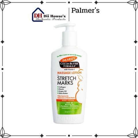 Kem Dưỡng Ngăn Ngừa Rạn Da Palmer’s Cocoa Butter 250ml - Dưỡng ẩm, Làm Mờ Vết Rạn An Toàn Cho Mẹ Bầu, Hàng Úc