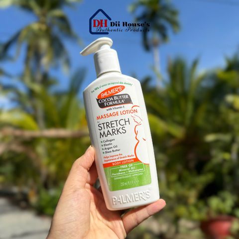 Kem Dưỡng Ngăn Ngừa Rạn Da Palmer’s Cocoa Butter 250ml - Dưỡng ẩm, Làm Mờ Vết Rạn An Toàn Cho Mẹ Bầu, Hàng Úc