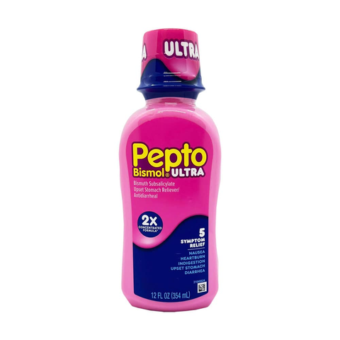 Siro Pepto Bismol Ultra - Hỗ trợ Tiêu Hóa, Giảm Buồn Nôn, Đau Bụng, Khó Tiêu - Thực Phẩm Chức Năng Dễ Dùng cho Người Từ 12 Tuổi Trở Lên