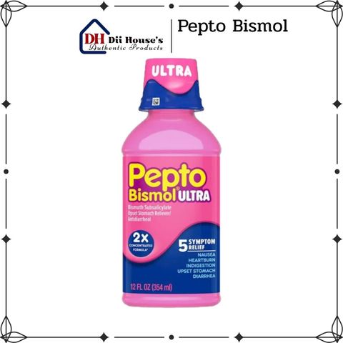 Pepto Bismol Ultra 354ml - Hỗ trợ giảm trào ngược dạ dày, đau bụng, ợ nóng, tiểu chảy - Thuốc tiêu hóa an toàn, hiệu quả.
