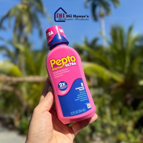Pepto Bismol Ultra 354ml - Hỗ trợ giảm trào ngược dạ dày, đau bụng, ợ nóng, tiểu chảy - Thuốc tiêu hóa an toàn, hiệu quả.