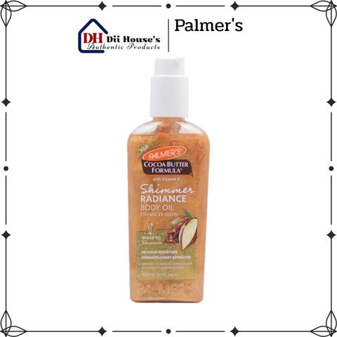 Dầu Dưỡng Thể Palmer's Shimmer Radiance Body Oil 150ml - Dưỡng Ẩm và Làm Sáng Da Hiệu Quả, Phù Hợp Với Mọi Loại Da