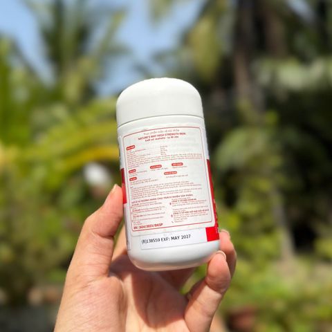 Viên Uống Bổ Sung Sắt Nature's Way Hight Strength Iron + Vitamin C & B12 - 30 Viên Tăng Cường Hồng Cầu, Miễn Dịch, Năng Lượng