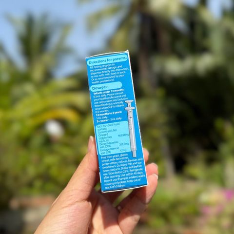 DHA Dạng Nước Nature's Way Kids Smart Drops, 20ml - Bổ Sung DHA và EPA cho Trẻ Em, Hỗ Trợ Não Bộ và Thị Giác