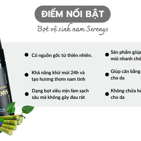 Bộ 2 Bọt Vệ Sinh Nam Serenys 100ml - Khử Mùi Hiệu Quả, Hương Thơm Nam Tính, Dễ Dàng Mang Theo, Chăm Sóc Bản Thân Chất Lượng