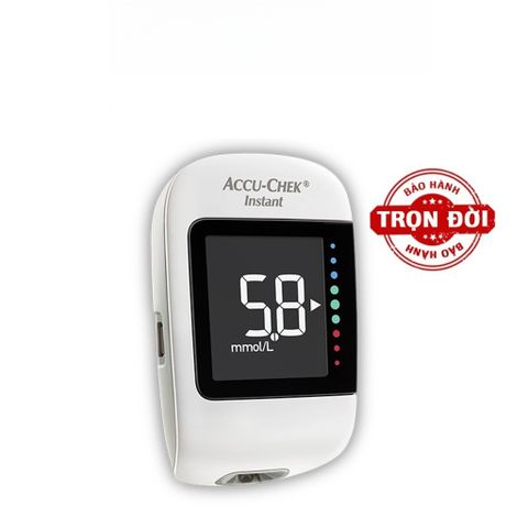 Máy Đo Đường Huyết Accu-Chek Instant mmol/L - Bộ Sản Phẩm Kèm Dụng Cụ Lấy Máu Softclix & 10 Kim - Quà Tặng Hộp Cồn 100 Miếng