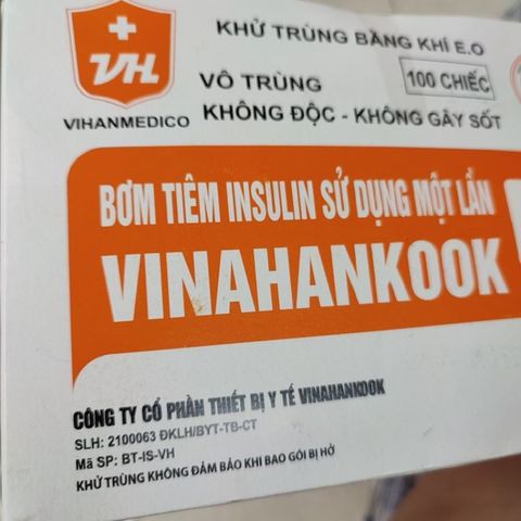 Kim Tiêm Insulin Sử Dụng Một Lần Vinahankook - Combo 10 Cây 1cc Dùng Cho Người Tiểu Đường & Thẩm Mỹ Spa