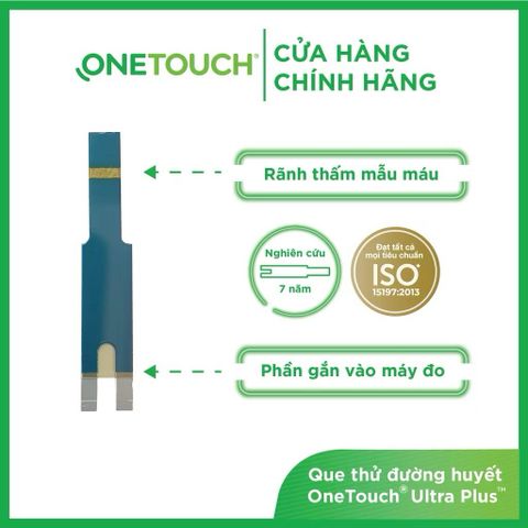 Que Thử Đường Huyết Onetouch Ultra Plus - Hộp 25 Que Thử Chính Xác 99% Cho Sức Khỏe Của Bạn