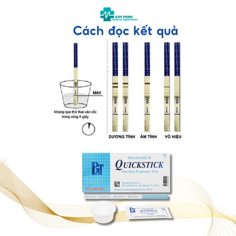 Hộp 50 Que Thử Thai QuickStick CHÍNH HÃNG Nhập Khẩu Mỹ - Độ Chính Xác Cao, Dễ Sử Dụng, HSD 2028