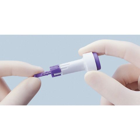 Kim bấm lấy máu Accu-Chek an toàn cho xét nghiệm tại nhà - Thiết kế tiện lợi, dễ sử dụng, có điều chỉnh độ sâu đâm kim